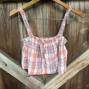 American Eagle Plaid Tank Top